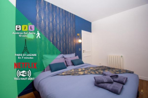 Lovely 2 bedrooms Asnières (15' LaDéfense & Paris)